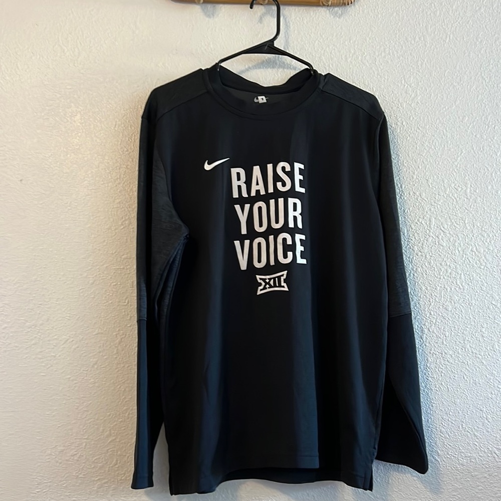 Nike Big 12 B12 confrence Raise your voice shirt Large